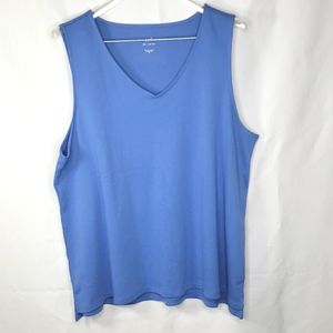J. Jill Sleeveless Tank Top Light Blue XL NWOT